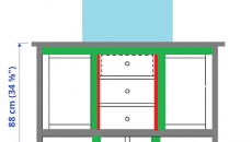 Komoda IKEA jako szafka pod akwarium