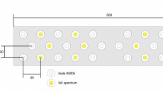 DIY belka LED w pokrywie do akwarium 72l