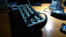 Lampka do kostki DIY z rury pcv i profilu aluminiowego.