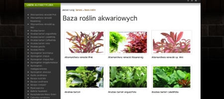 Aktualizacja Bazy roślin - marzec 2017