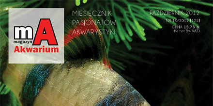 Magazyn Akwarium nr 10/2012 z artykułem nawiązującym do akwarystyki roślinnej