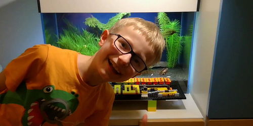 Automatyczny karmnik z klocków LEGO