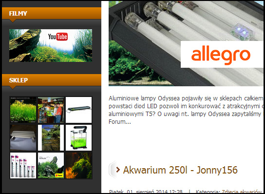 Nowe moduły na stronie głównej