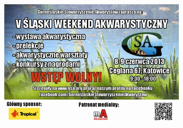V Śląski Weekend Akwarystyczny - zaproszenie